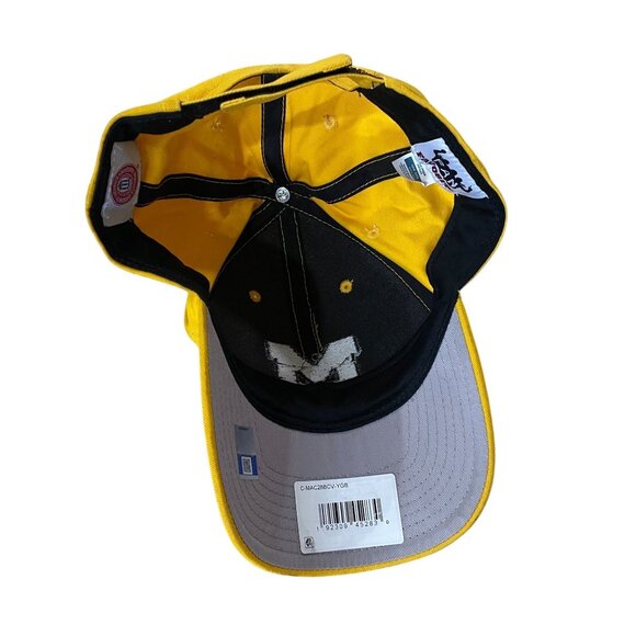 University Of Michigan Yellow Adjustable Baseball Cap By Fan Favorite OSFA - Picture 4 of 5